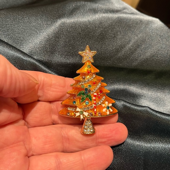 NWT Betsy Johnson Beautiful Christmas Tree Brooch - Picture 5 of 5